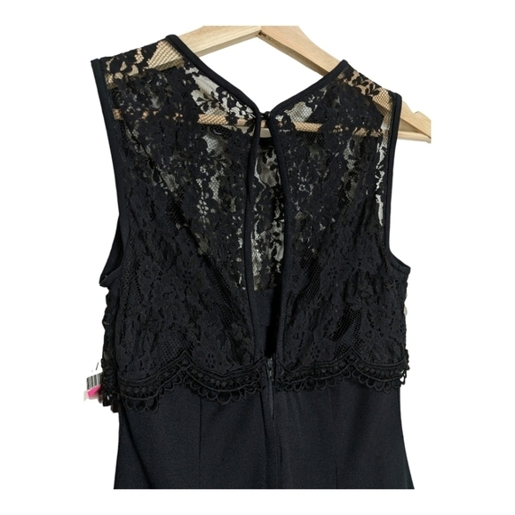 Jessica McClintock Gunne Sax black lace cocktail dress - Picture 3 of 7